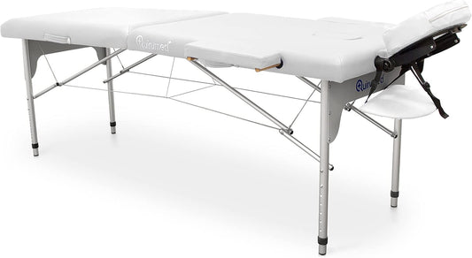 Vouwbare behandelbank – Massagebank – Massagetafel – Fysiotherapiebank – Ligbank – Wit – 186 x 66 cm – Belastbaar tot 140 kg