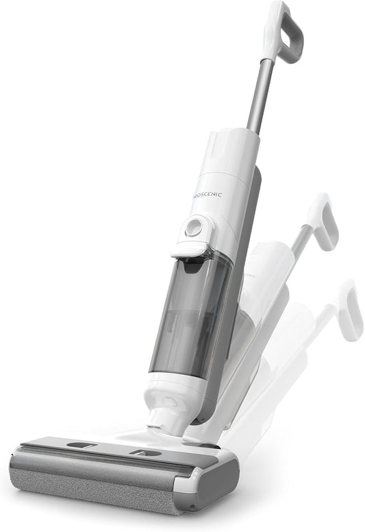 Proscenic F10 Ultra+ Cordless Vacuum Cleaner, 60 Minutes Cordless Vacuum Cleaner, Dry and Wet, Lightweight Wet and Water Vacuum Cleaner, Floor Cleaner, Self-Cleaning, 1.3 L, Cleaning Corners, Edges