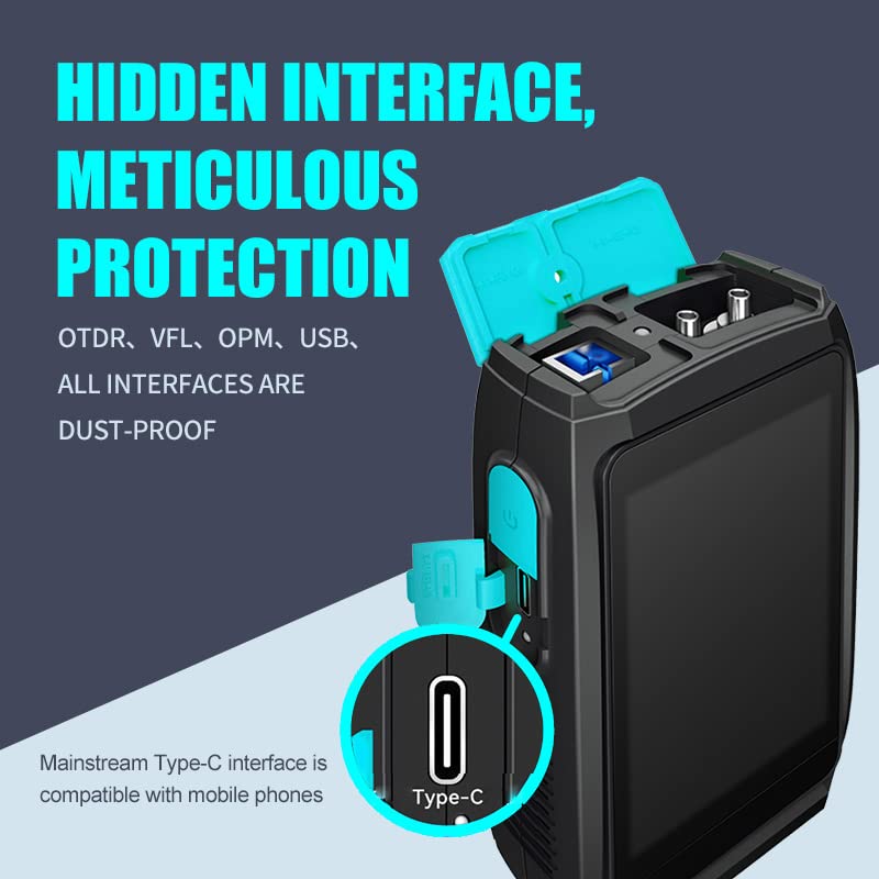 Signal Fire Multifunctionele OTDR optische reflectometer 80km, 5 in 1 vierkante kop SC dubbele golf 1310/1550 licht meting
