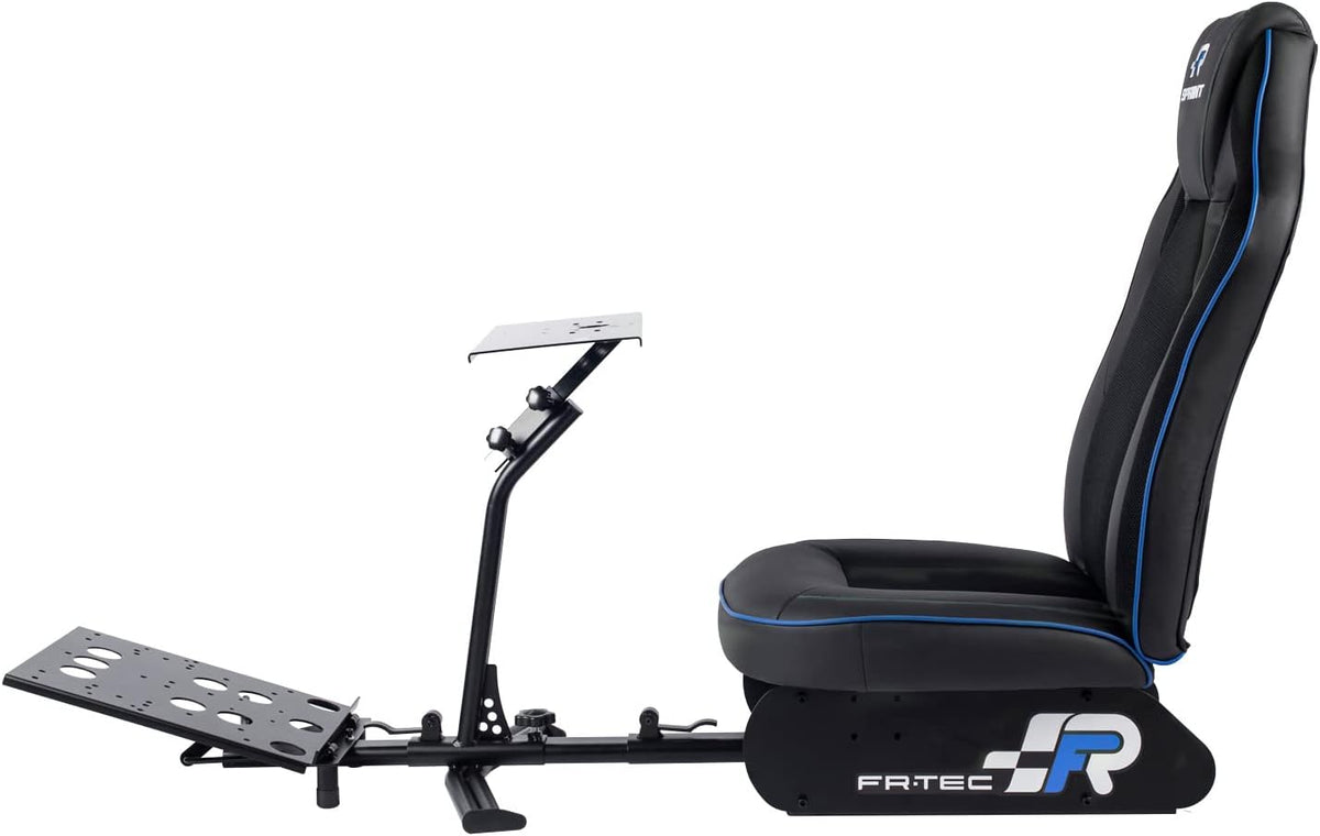 FR-TEC Cockpit Simracing, sportstoel simulatie rijden, esports racing, playseat met stalen frame en zitting van kunstleer met ademende stof