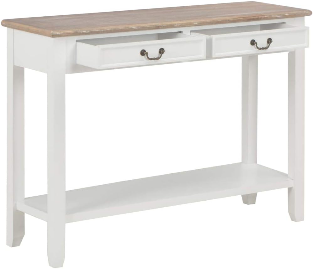 vidaXL Wooden Wall Table White Sideboard Side Table Wall Cabinet Side Cabinet Cabinet Cabinet