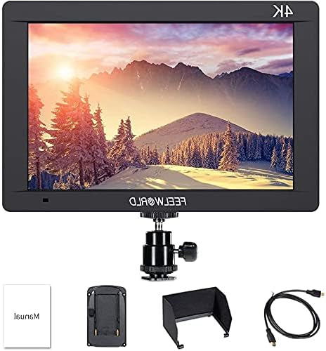 Feelworld FW703 7 Zoll Camera DSLR Monitor Field Full HD Focus Video Assist 1920x1200 IPS mit 4K HDMI 3G SDI Input Output Histogram - QUORE