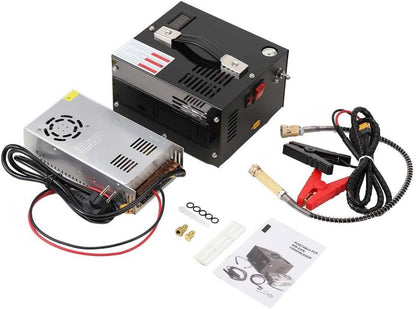 PCP Hogedrukluchtcompressor – Draagbare Compressor – Luchtpomp – Airsoft Compressor – Paintball Compressor – Compact & Krachtig – Max. 30 MPa Druk