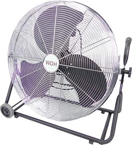 Vloerventilator – Werkventilator – Bouwventilator – Industriële Ventilator – Windmachine – 60 Cm Ventilatorkop – Volledig Metalen Uitvoering