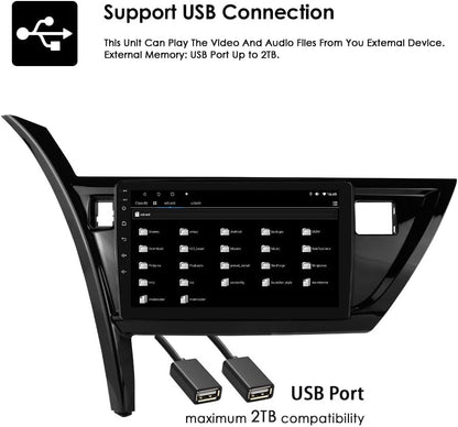 Autoradio – Inbouwradio – Multimedia Speler – Auto Stereo – Navigatiesysteem – 9 Inch Touchscreen – Android 13 Met Draadloos CarPlay & Android Auto
