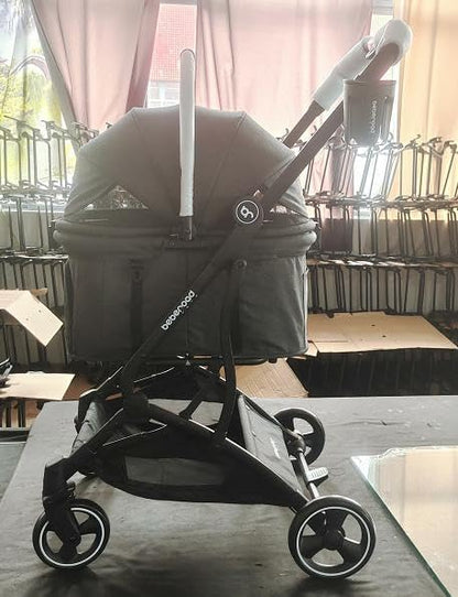 T3 Huisdier kinderwagen 3-in-1 hond kat kinderwagen voor kleine middelgrote honden en katten, opvouwbare lichte puppykinderwagen huisdier huisdier Gear reizen hondenwagen (zwart)