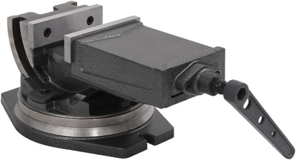 Bankklem – Bankschroef – Werkbankklem – Machineklem – Tafelbankschroef – 2-Assig Kantelbaar – 100 mm Bekbreedte – Gietijzer