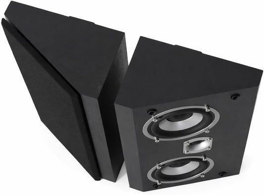 Dynavoice Magic FX-4 Zwart – Surround Luidsprekers Home Cinema (Paar), Wandluidsprekers/Plafondluidsprekers, Compatibel met Dolby Atmos.