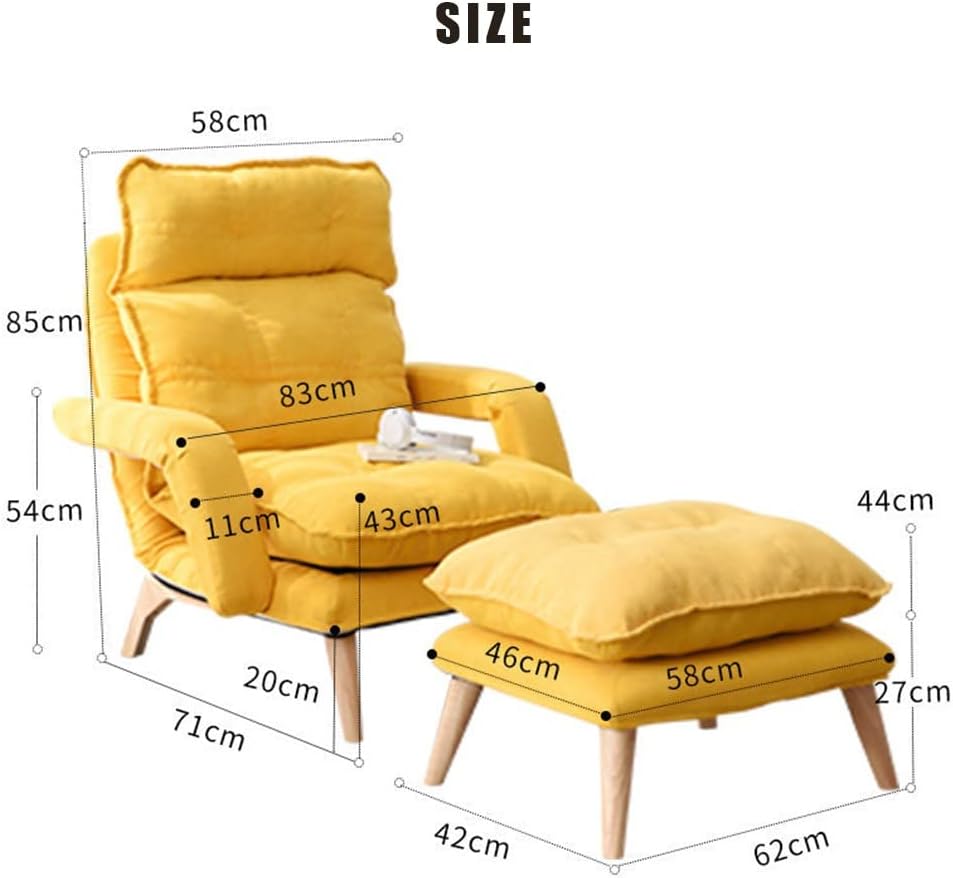 Fauteuil – Relaxfauteuil – Loungestoel – Leunstoel – Draaifauteuil – Verstelbaar in 3 standen – Inclusief grote voetenbank – Draagvermogen 150 kg