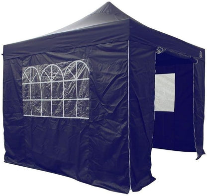 All Seasons Gazebos 3 x 3 m volledig waterdicht vouwpaviljoen met 4 zijpanelen - marineblauw