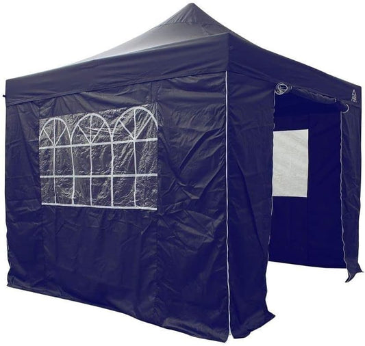 All Seasons Gazebos 3 x 3 m volledig waterdicht vouwpaviljoen met 4 zijpanelen - marineblauw