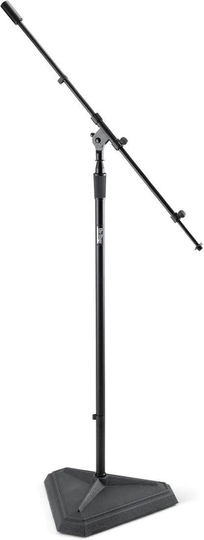Studio microfoonstandaard zwart – Microfoonstatief – Microfoon statief – Studiostandaard – Opnamestandaard – Verstelbaar van 81 tot 124 cm – Stevige basis met rubberen voetjes