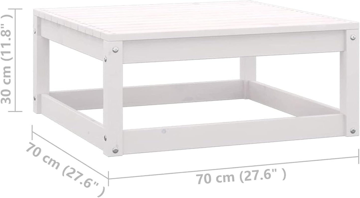 Gecheer 2 Piece Garden Lounge Set with Cushion, Garden Furniture Set, Wood Seating Group, Sofa, Lounge, Garden Set, Garden Bench, Corner, Ottoman, Solid Pine - QUORE