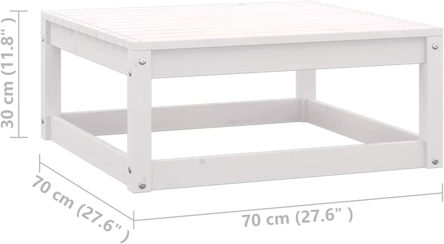 Gecheer 2 Piece Garden Lounge Set with Cushion, Garden Furniture Set, Wood Seating Group, Sofa, Lounge, Garden Set, Garden Bench, Corner, Ottoman, Solid Pine - QUORE