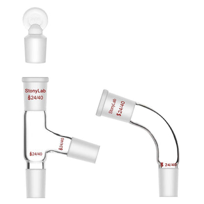 Destillatieset – Destillatieglaswerk – Distillatie-opstelling – Laboratoriumglaswerk – Stoomdestillatie – 500 ml – Borosilicaatglas Tot 200°C – 24/40 Slijpstukken
