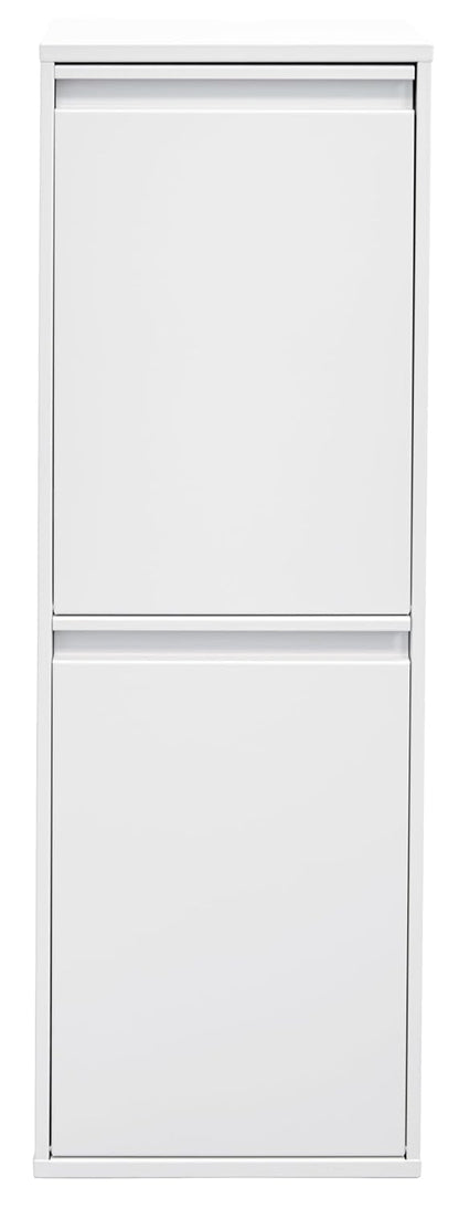 ARREGUI Basic CR201-B Recyclingcontainer | Afvalcontainer in Staal | 2 Compartimenten 2x17 L (34 L) | Multifunctionele Recyclebak voor Afvalscheiding | Afvalbak voor Keuken, Huis of Kantoor | Wit