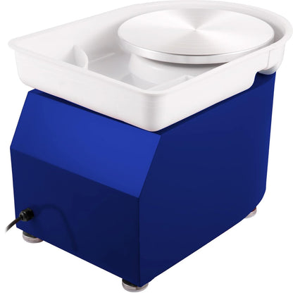 VEVOR Pottenbakkersschijf, 350 W, keramische wielmachine 220 V, elektrische pottenbakkersschijf, 28 cm, voetpedaalinstelling, 60 dB, draaischijf, aardewerk, kunstwerk, DIY, knutselen, 300 omw/min,