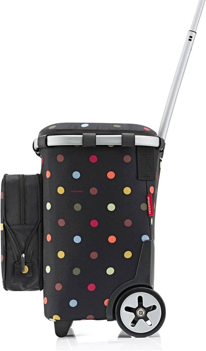 reisenthel Carrycruiser Plus in Dots Draagbare boodschappentrolley met koelvak, schouderriem en uitneembare mesh-binnenzak, van gerecycled materiaal, Meerkleurig, Bohemien