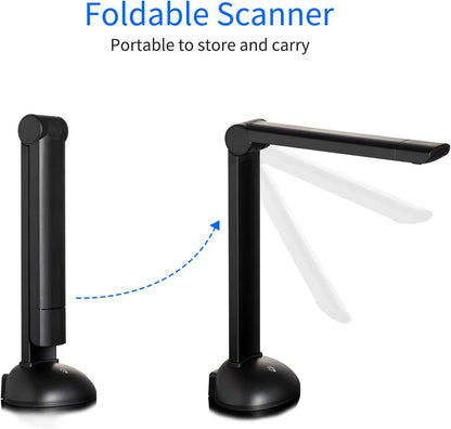 Slimme Draagbare Documentscanner USB-boek met OCR Automatisch Afvlakken van Scheefstand Scanformaat A3-scannen Digitalisering Camera's van Boeken Gebruikt voor Dossierrekening