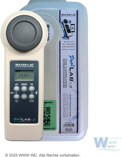 Elektronische Watertester – Zwembadtester – Spa Tester – Watertestapparaat – Watermeter – Meet 15 Waterparameters – Bluetooth Met App