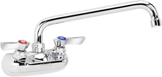 Krowne 10-410L - Commercial Series 10" Center Wall Mount Faucet, 10" Spout, Low Lead