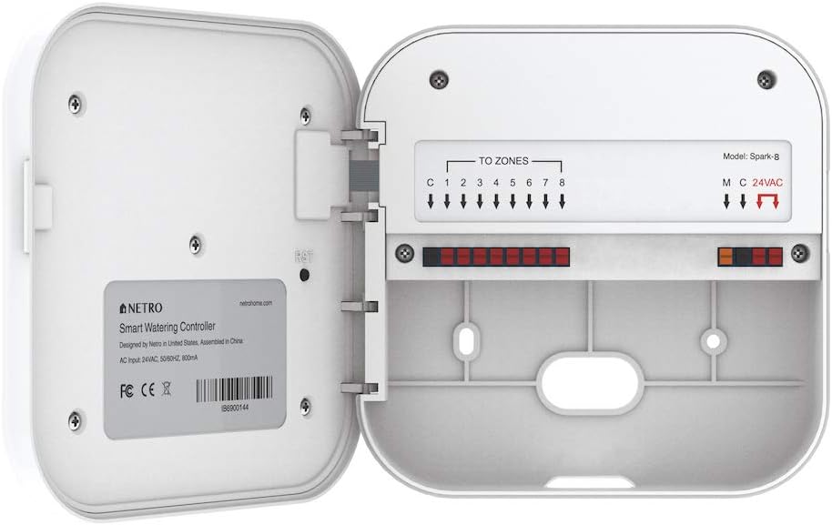 Netro Spark WiFi Smart irrigatieregelaar weersvoorspelling toegang op afstand (8 zones)