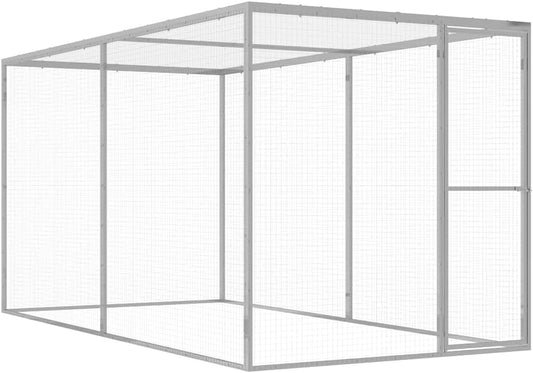 vidaXL Cat cage 3x3x2.5m galvanized steel
