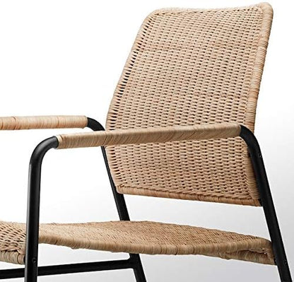 Rotan Fauteuil – Rieten Stoel – Zithoekstoel – Lounge Stoel – Binnenfauteuil – Duurzaam & Lichtgewicht – Eenvoudig Te Onderhouden