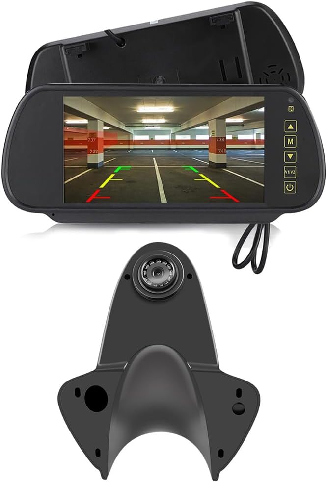 Auto achteruitrijcamera + 7 inch achteruitkijkspiegel, voor Mercedes Benz Sprinter B906 209 210 211 213 214 215 216 218 309 310 311 313 314 315 316 318 319 324 411 1 413 414, 415, 416, 418, 424, 510