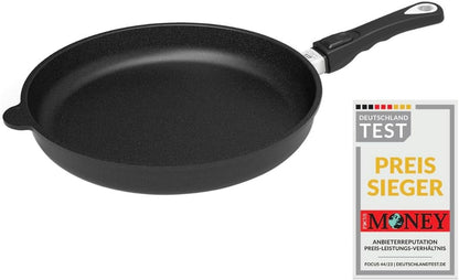 AMT Gastroguss Frying pan 32 cm Ø, 5 cm high, removable handle, not suitable for induction, Lotan non-stick finish, cast iron pan (cast aluminium), AMZN-532-Z20B - QUORE