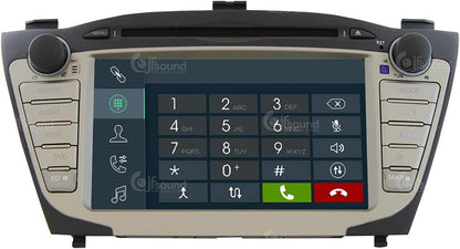 Op maat gemaakte autoradio voor Hyundai IX35 Android GPS Bluetooth WiFi Dab USB Full HD Touchscreen Display 7" Easyconnect Processor 8core Stembediening