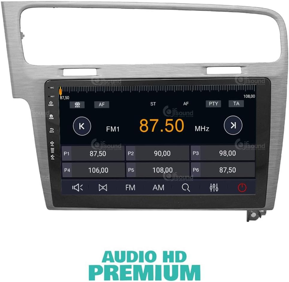 Autoradio Volkswagen Golf 7 – Multimedia Speler – Navigatiesysteem – Car Stereo – Touchscreen Radio – 10 Inch Display – Android Auto & Apple CarPlay – Bluetooth & WiFi Connectivity