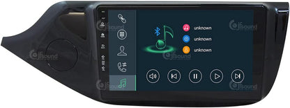Specifieke autoradio voor Kia Ceed glanzend zwart van de 2012 met standaard camera Android GPS Bluetooth WiFi USB DAB+ Touchscreen 9" 8core Carplay AndroidAuto