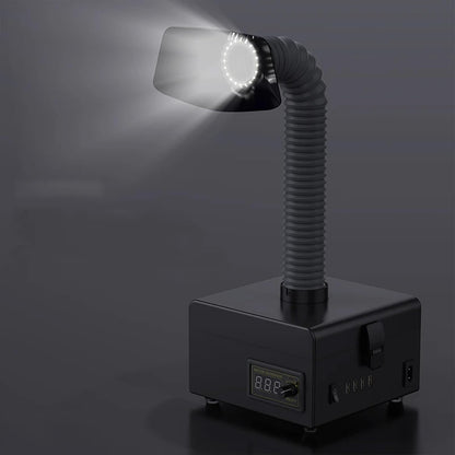 Soldeerdampafzuiger EU-Stekker – Soldeerrookafzuiger – Rookafzuiger – Dampafzuiger – Soldeerrookabsorber – 3-Traps Filtersysteem – 150 W, 7000 RPM