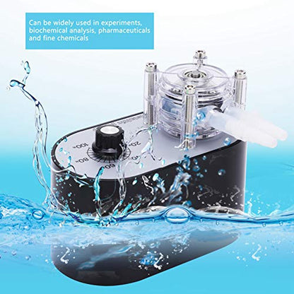 G928A Verstelbare Peristaltische Doseerpomp Vloeistofdoseerpomp met Adapter voor Aquarium Lab Analytische AC100-240V((EU Plug))