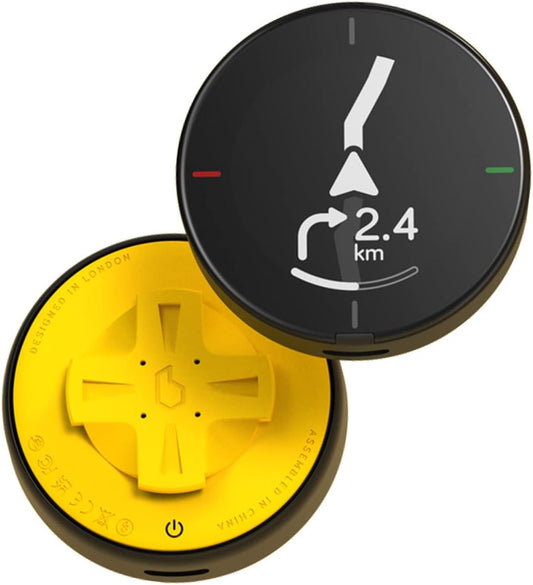 BEELINE Fiets 2 computer GPS fiets – draadloze wereldnavigatiekaart I Weerbescherming I Batterijduur + 11 uur I USB-opladen I navigatie satelliet fietsen bevestigingsriem I compatibel met handschoen