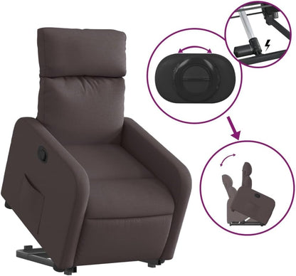 Relaxfauteuil – Relaxstoel – Tv-Fauteuil – Ligstoel – Opsta-Fauteuil – Elektrische Opsta-Ondersteuning – Handmatig Verstelbare Rugleuning