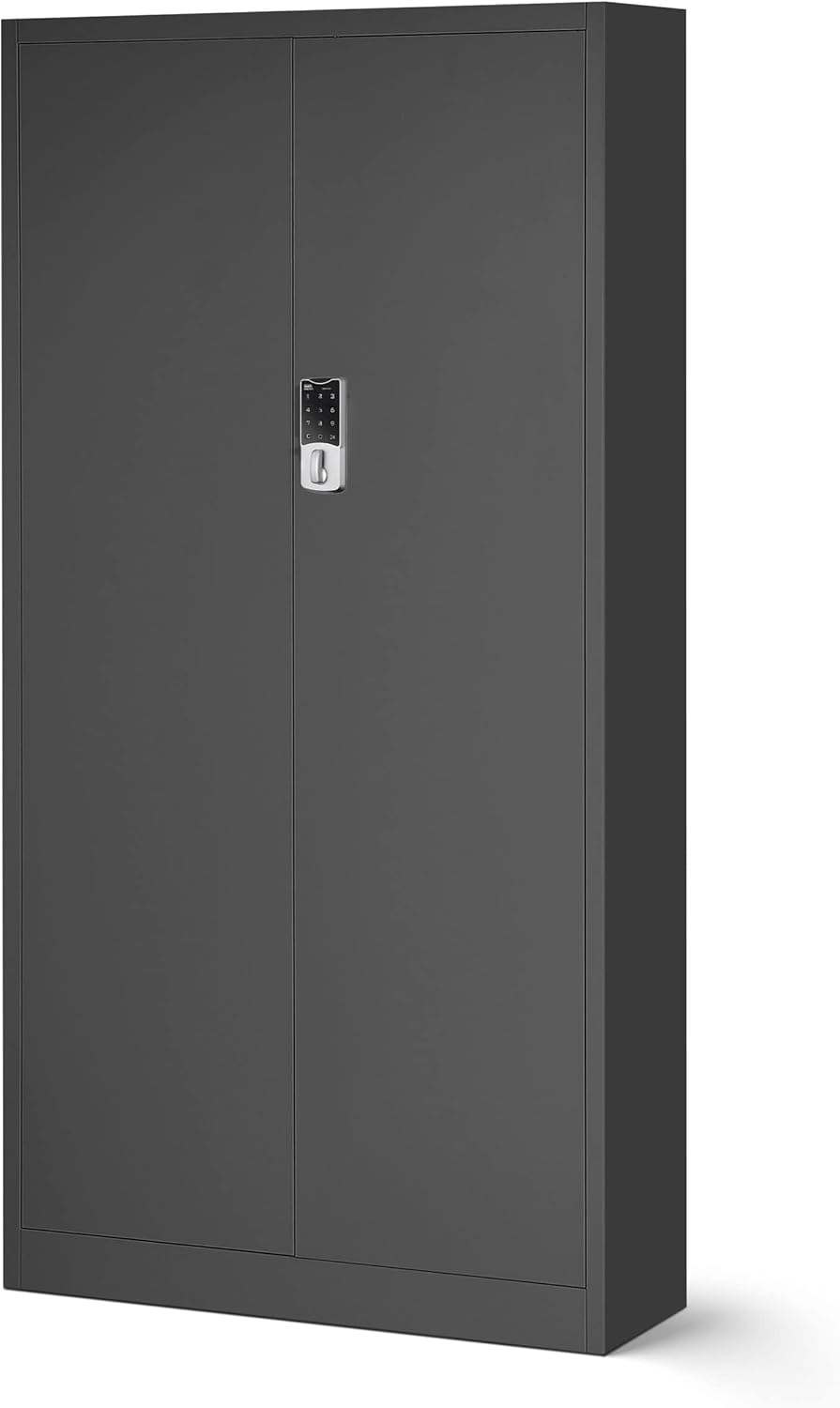 File cabinet with combination lock C003 metal case steel case powder coated 185 cm x 90 cm x 40 cm (anthracite) - QUORE