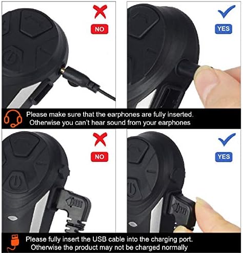 QSPORTPEAK BT-S3 2 stuks Bluetooth motorfiets intercom, communicatiesysteem, 800 m, waterdicht, voor 2-3 personen, geschikt voor paardrijden/skiën