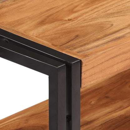 vidaXL Solid Acacia Wood Wall Table Furniture Console Console Table Half Table Wall Tables Table Haltable Corridor Table Consoles Tables Furniture