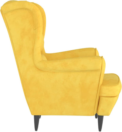 Fauteuil – Relaxstoel – Zetel – Leunstoel – Loungechair – Velvet Bekleding – Stevig Plywood Frame