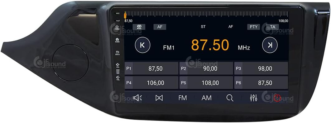 Specifieke autoradio voor Kia Ceed glanzend zwart van de 2012 met standaard camera Android GPS Bluetooth WiFi USB DAB+ Touchscreen 9" 8core Carplay AndroidAuto