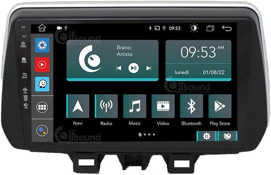 Specifieke autoradio voor Hyundai Tucson 2018-21 met achteruitrijcameraAndroid GPS Bluetooth WiFi USB DAB+ Touchscreen 9" 8core Carplay AndroidAuto