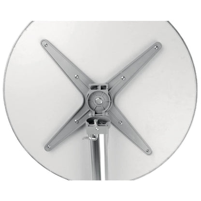 Bolero GR396 Flip Top Poseur Tafel, Roestvrijstaal, 600 mm doorsnee, Zilver