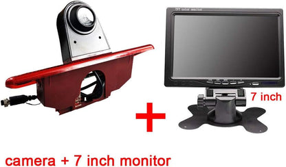 Automotive Achteruitrijcamera + 7 inch HD Monitor Kit voor Peugeot Expert 2007-2016/Fiat Scudo 2007-2016/Citroen Jumpy 2007-2016