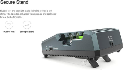 Oplader Batterijoplader Acculader Batterijlader Acculader Met Display – Compact Ontwerp – Veilig En Snel Opladen