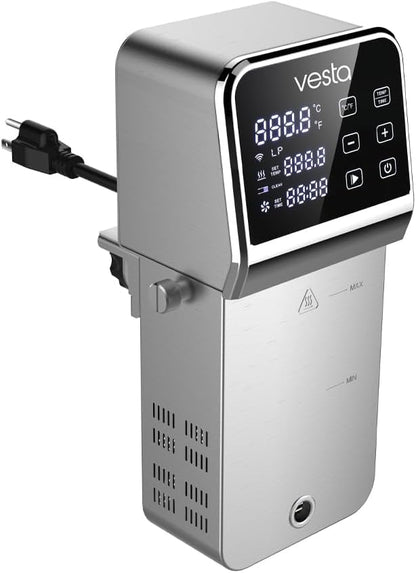 Vesta Precision Professionele Thermocirculator voor Koken op lage Temperatuur SV330 | Inclusief Wi-Fi-bedieningsapp en timer | 2300W roestvrijstalen vacuümkookmachine
