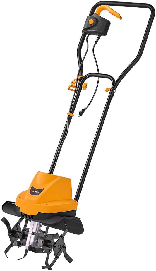 Hoteche Elektrische tuinhak, 750 W, 400 rpm, 300 mm werkbreedte, 4 messen, oranje, gekleurde doos