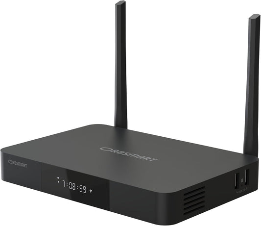 Orbsmart R82 High-End 4K UHD Mediaspeler voor Thuisbioscoop | Video HDR10+ & DV, Audio HD & DTS:X Passthrough | Volledige ISO Blu-ray/MKV Menu Ondersteuning via NAS/HDD | WiFi 6, Gigabit LAN, SATA
