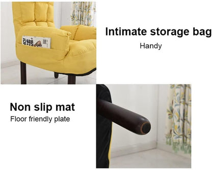 Armchair Chair,Home Computer Chair, Backrest, Modern Dormitory, Office Chair,Balcony Swivel Armchair Stool Folding Armchair Pedal Chair,Leisure Single Armchair